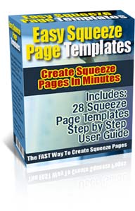 Product picture Easy Squeeze Page Templates - Master Resale Rights